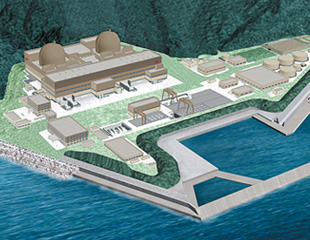 敦賀発電所3,4号機完成予想図