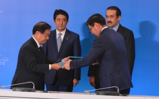 カズアトムプロム社との覚書の締結