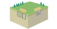 素掘トレンチ埋設（30～50年間管理）